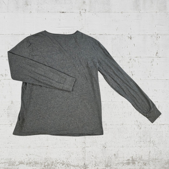 Polo Ralph Lauren Olive Green Long Sleeve Slight V Neck Basic Shirt Size Large - Picture 5 of 5